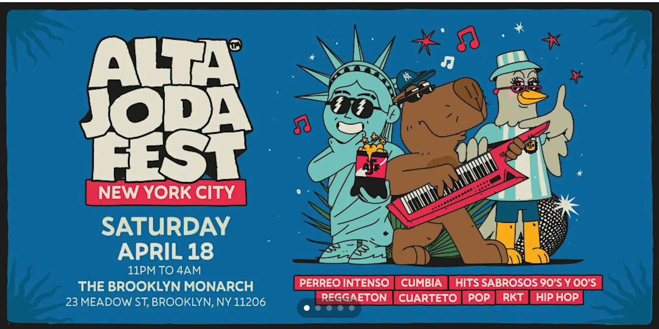Alta Joda Fest NYC - Fiesta Latina en The Brooklyn Monarch event image