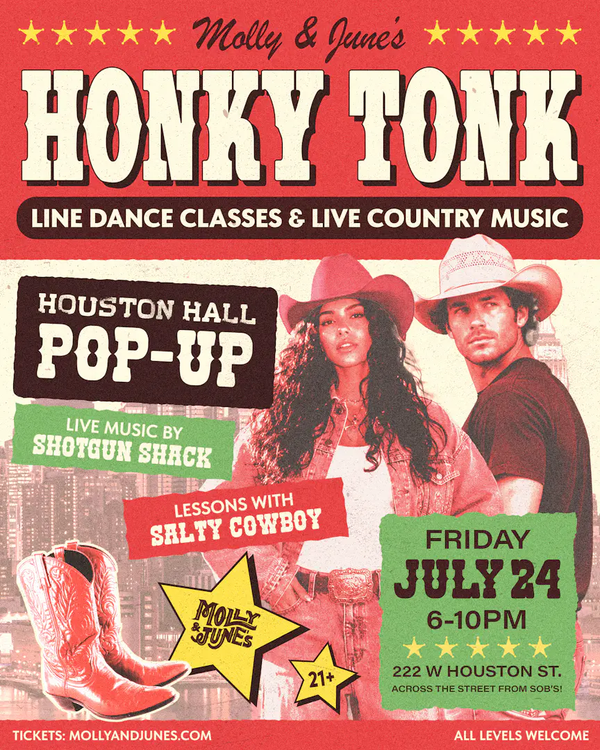 Molly & June's Honky Tonk: Houston Hall Pop-Up poster image