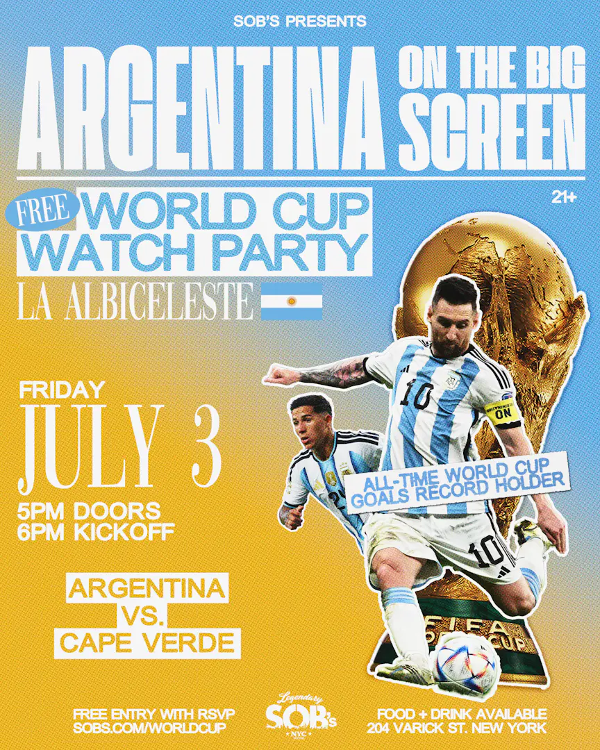 Argentina On The Big Screen: Argentina vs Cape Verde | World Cup Watch Party event image