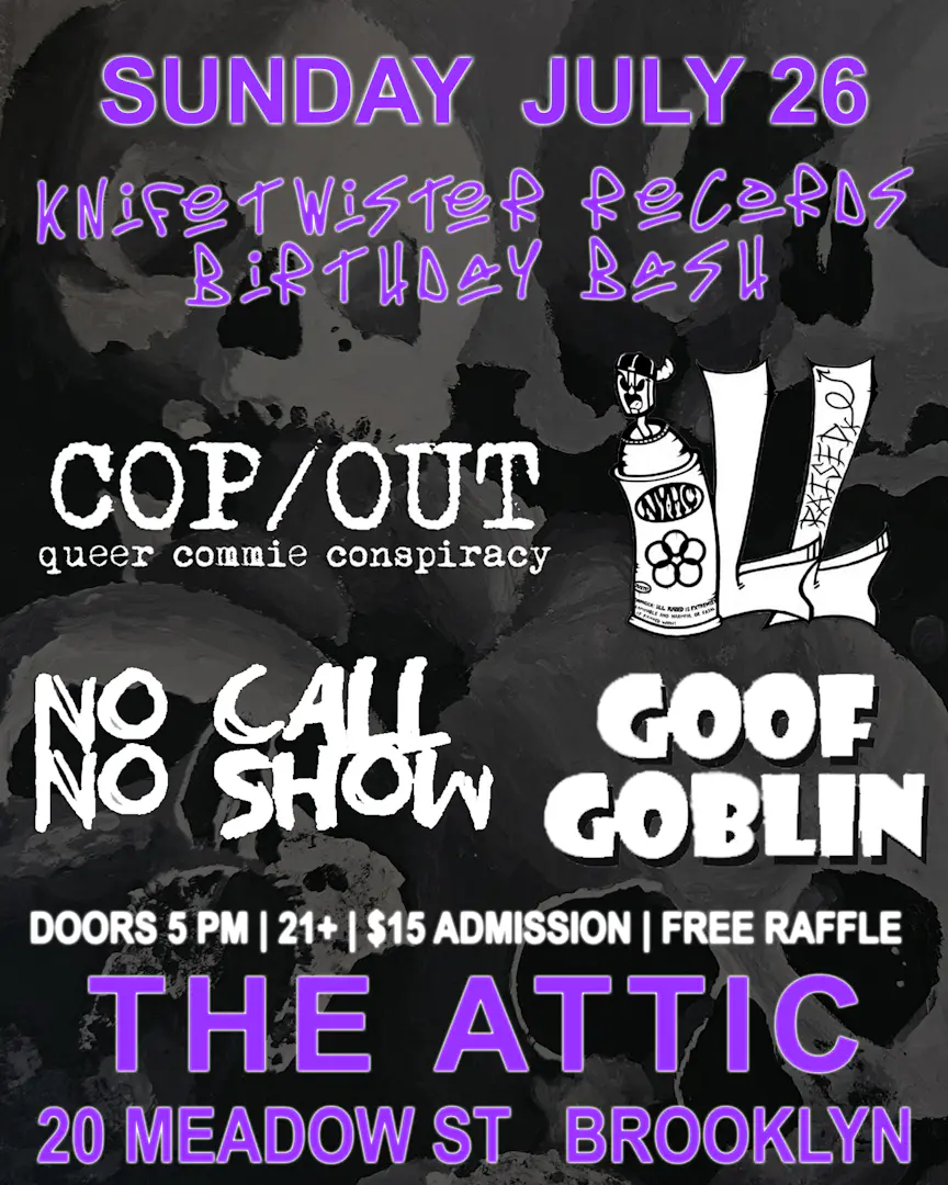 Knifetwister Records Birthday Bash poster image