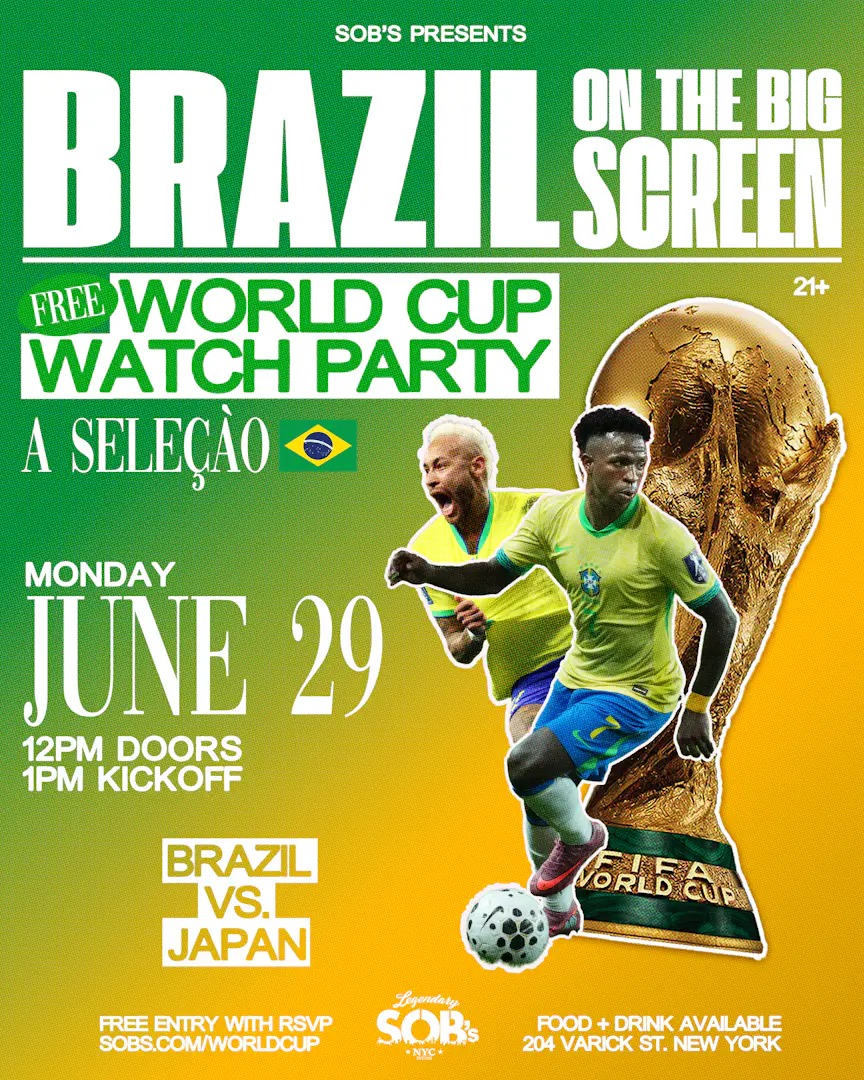 Brazil On The Big Screen: Brazil vs Japan | World Cup Watch Party event image