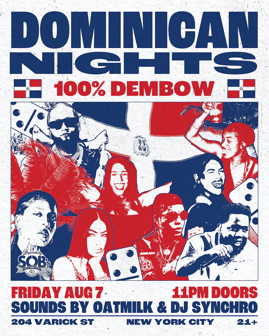 Dominican Nights @ SOB's: 100% Dembow event image