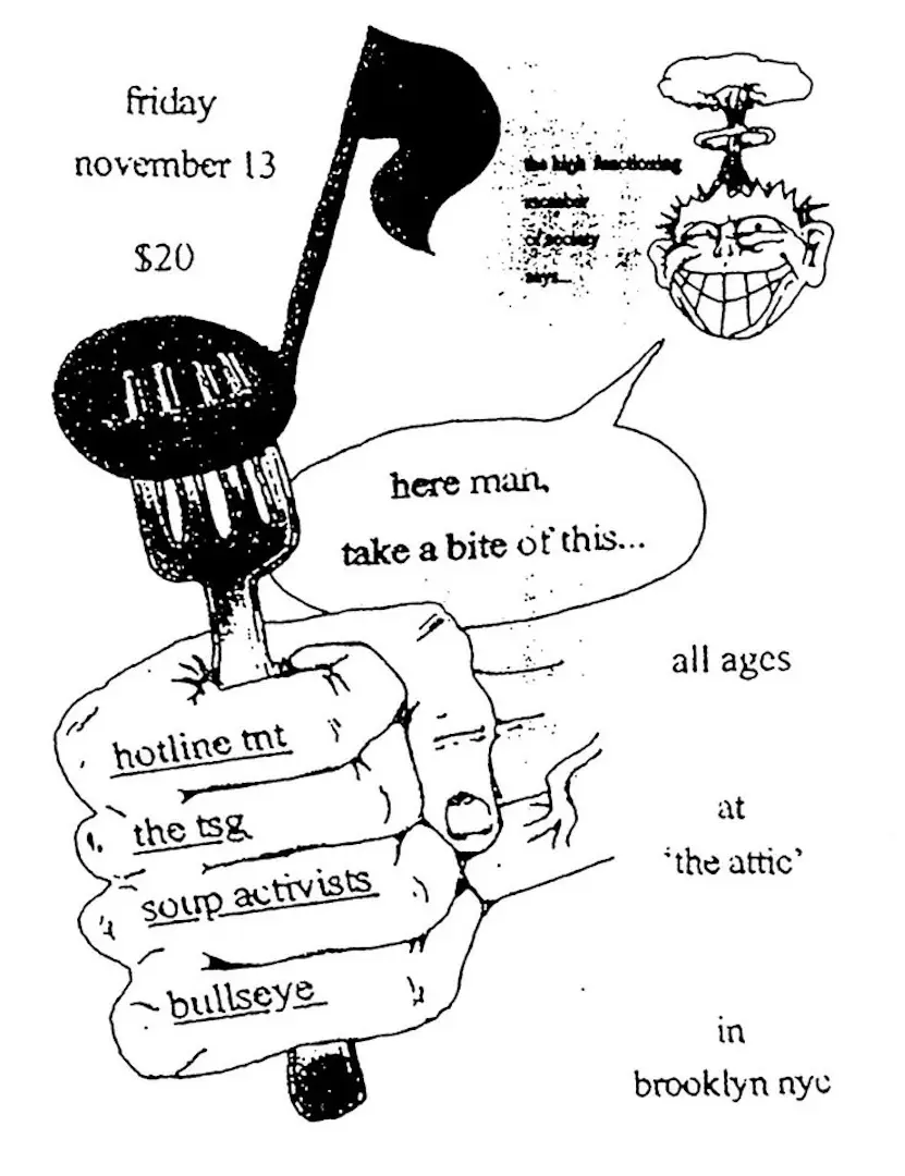 Hotline TNT, The TSG, Soup Activists, Bullseye poster image