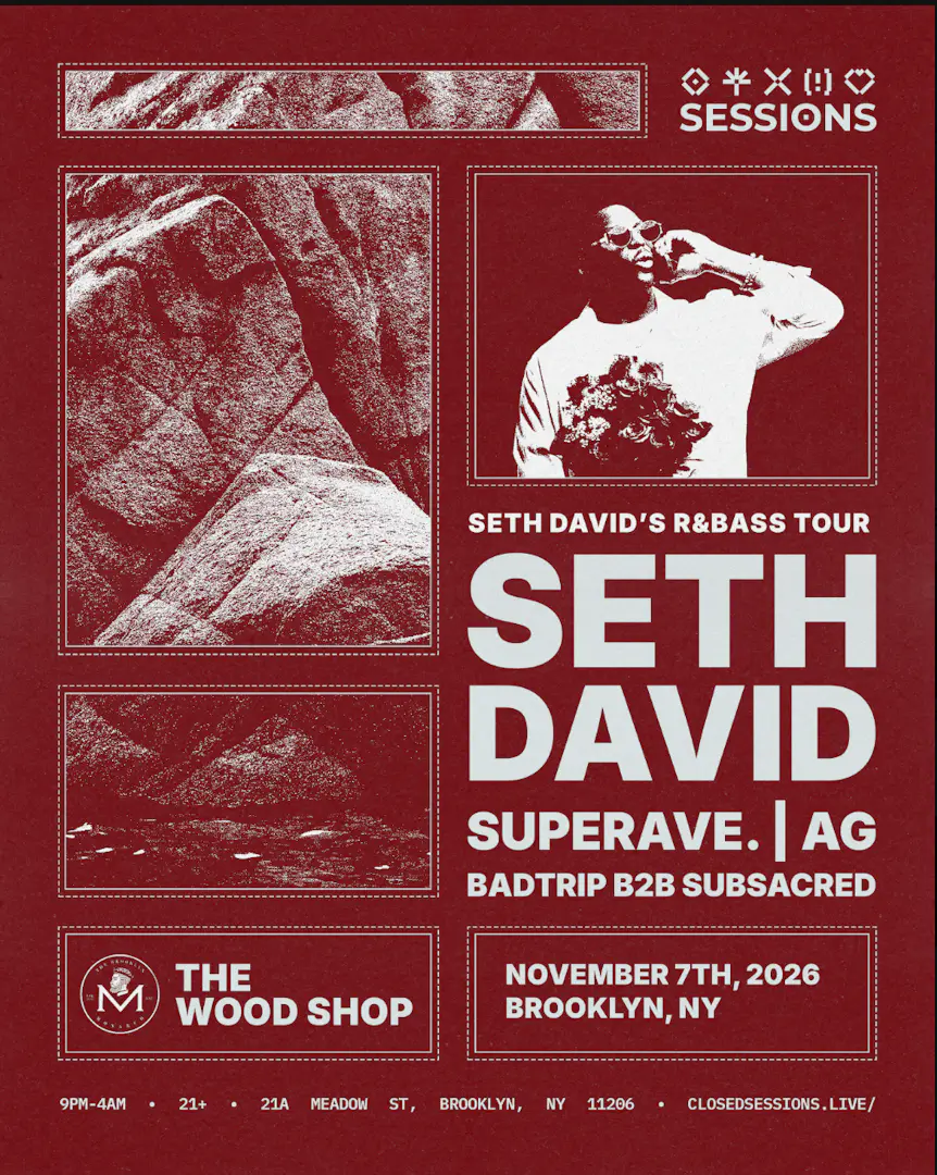 Seth David’s R&Bass Tour poster image