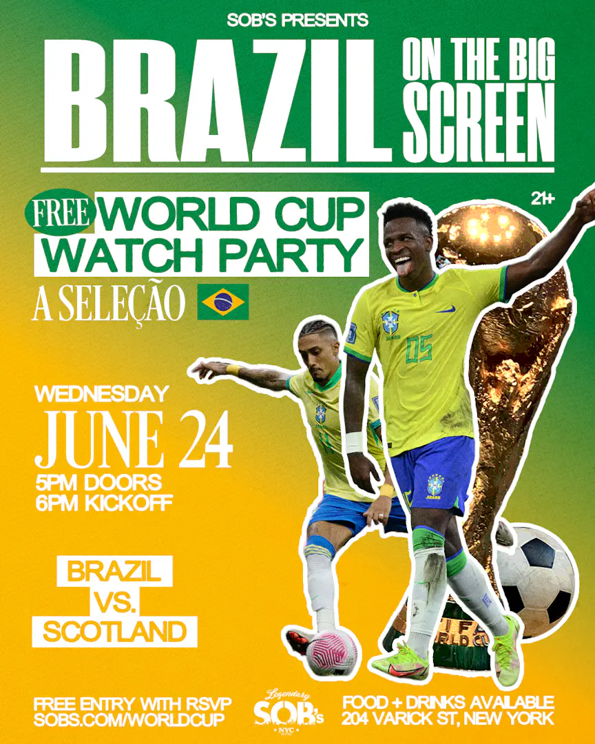 Brazil On The Big Screen: Brazil vs Scotland | World Cup Watch Party event image