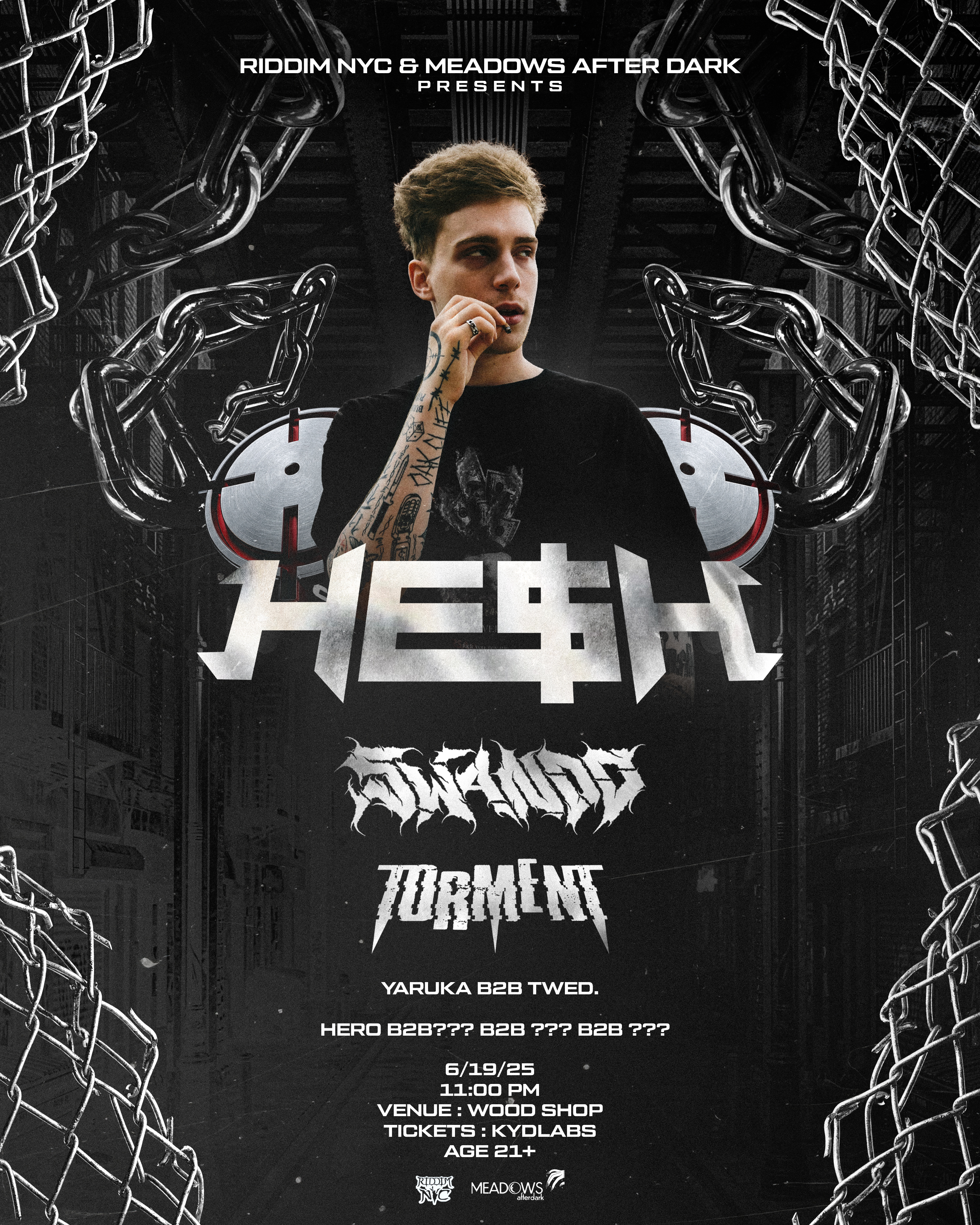 Riddim NYC / MAD Presents HE$H