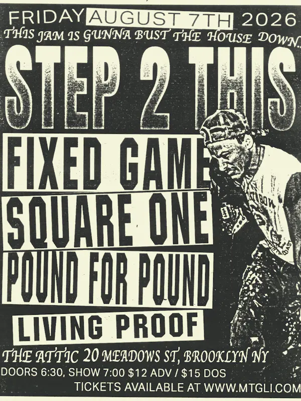 Step 2 This, Fixed Game, Square One, Pound for Pound, Living Proof