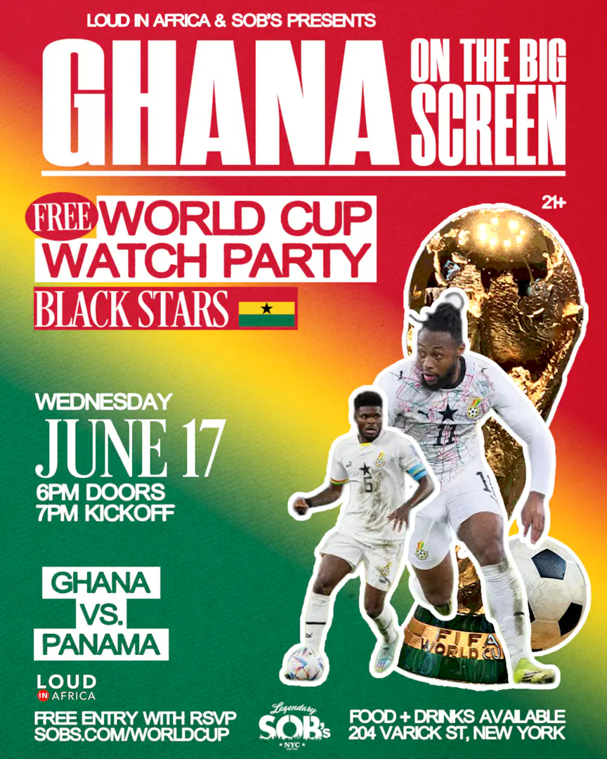 Ghana On The Big Screen: Ghana vs Panama | World Cup Watch Party poster image