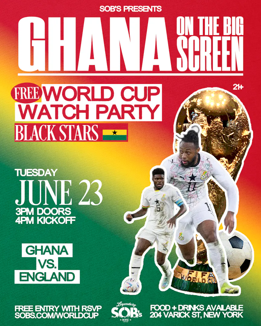 Ghana On The Big Screen: Ghana vs England | World Cup Watch Party event image