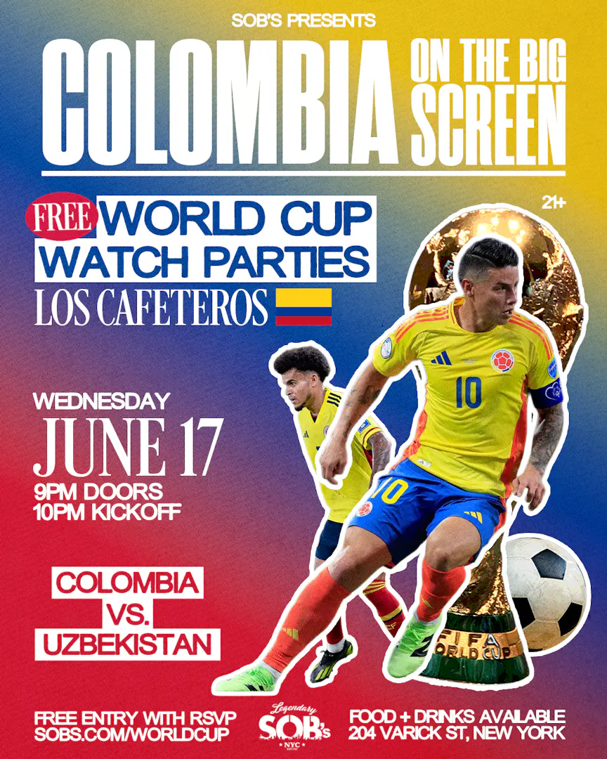 Colombia On The Big Screen: Colombia vs Uzbekistan | World Cup Watch Party event image