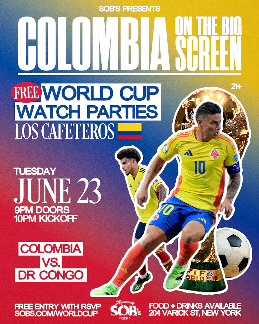 Colombia On The Big Screen: Colombia vs DR Congo | World Cup Watch Party poster image