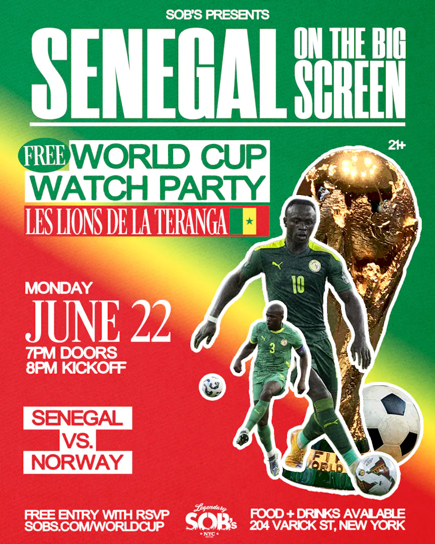 Senegal On The Big Screen: Senegal vs Norway | World Cup Watch Party event image
