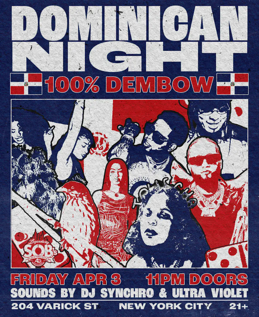 Dominican Nights @ SOB's: 100% Dembow event image