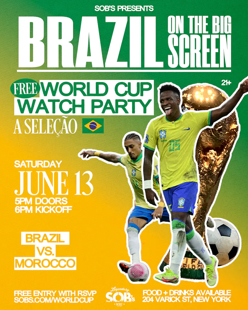 Brazil On The Big Screen: Brazil vs Morocco | World Cup Watch Party event image