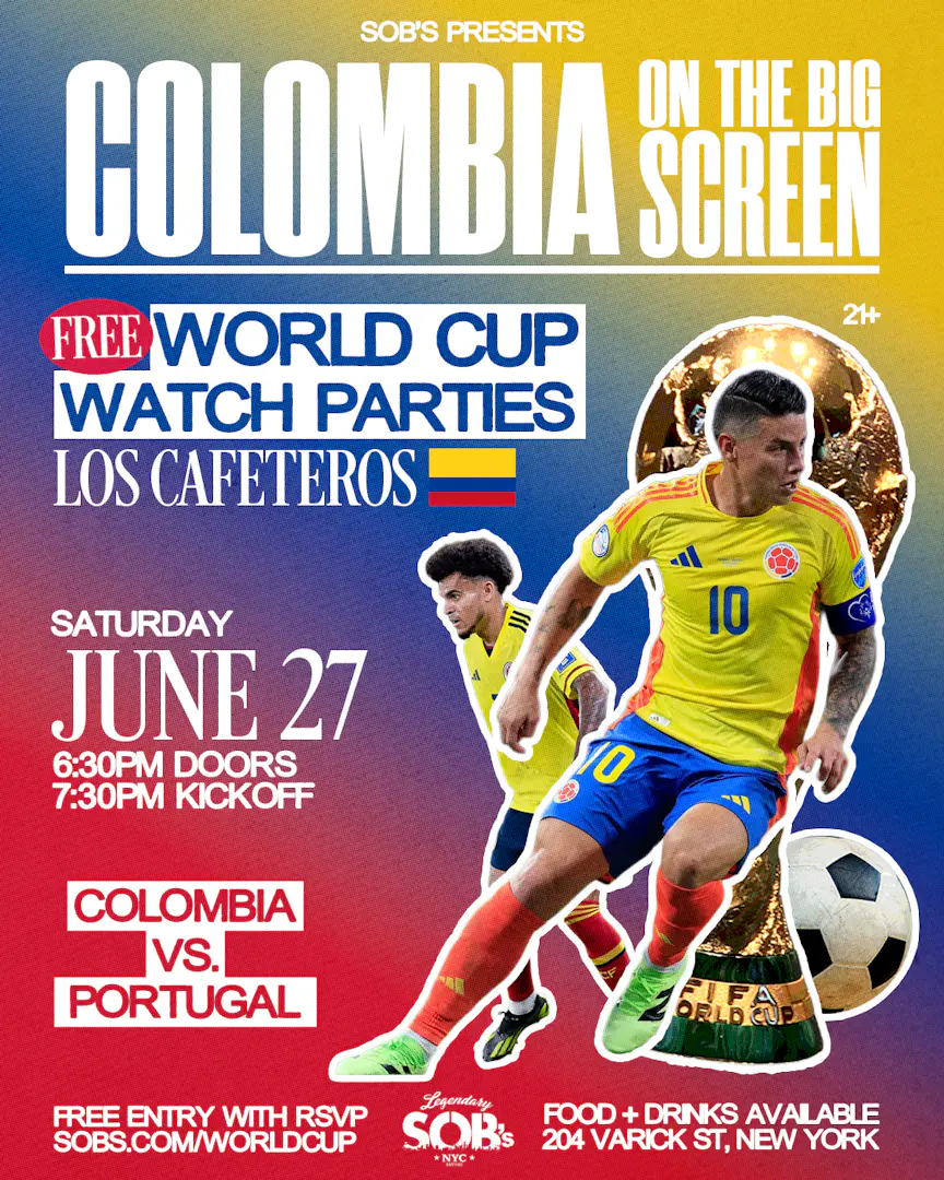 Colombia On The Big Screen: Colombia vs Portugal | World Cup Watch Party poster image