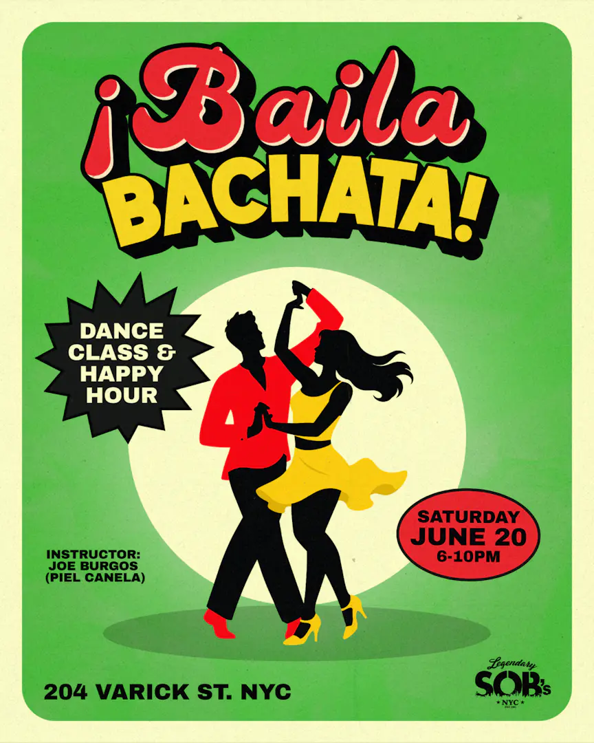 ¡Baila Bachata! Dance Class & Happy Hour event image