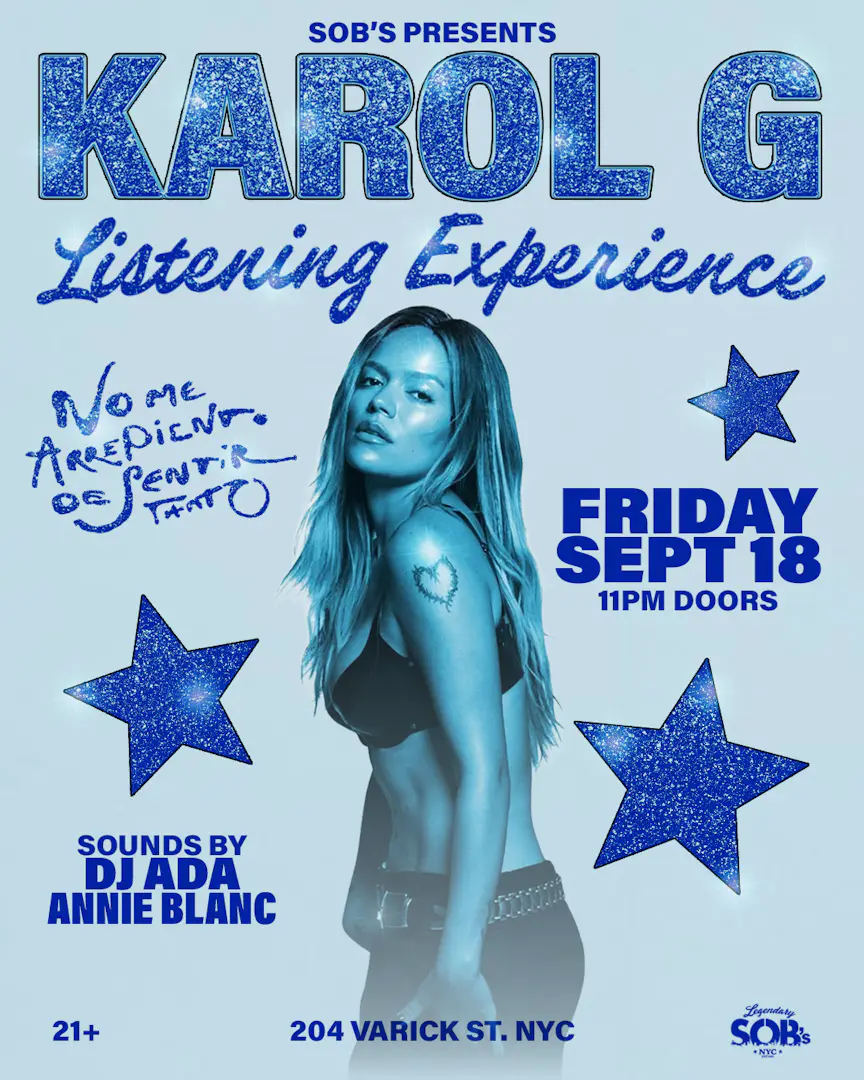Karol G Listening Party: NO ME ARREPIENTO DE SENTIR TANTO event image