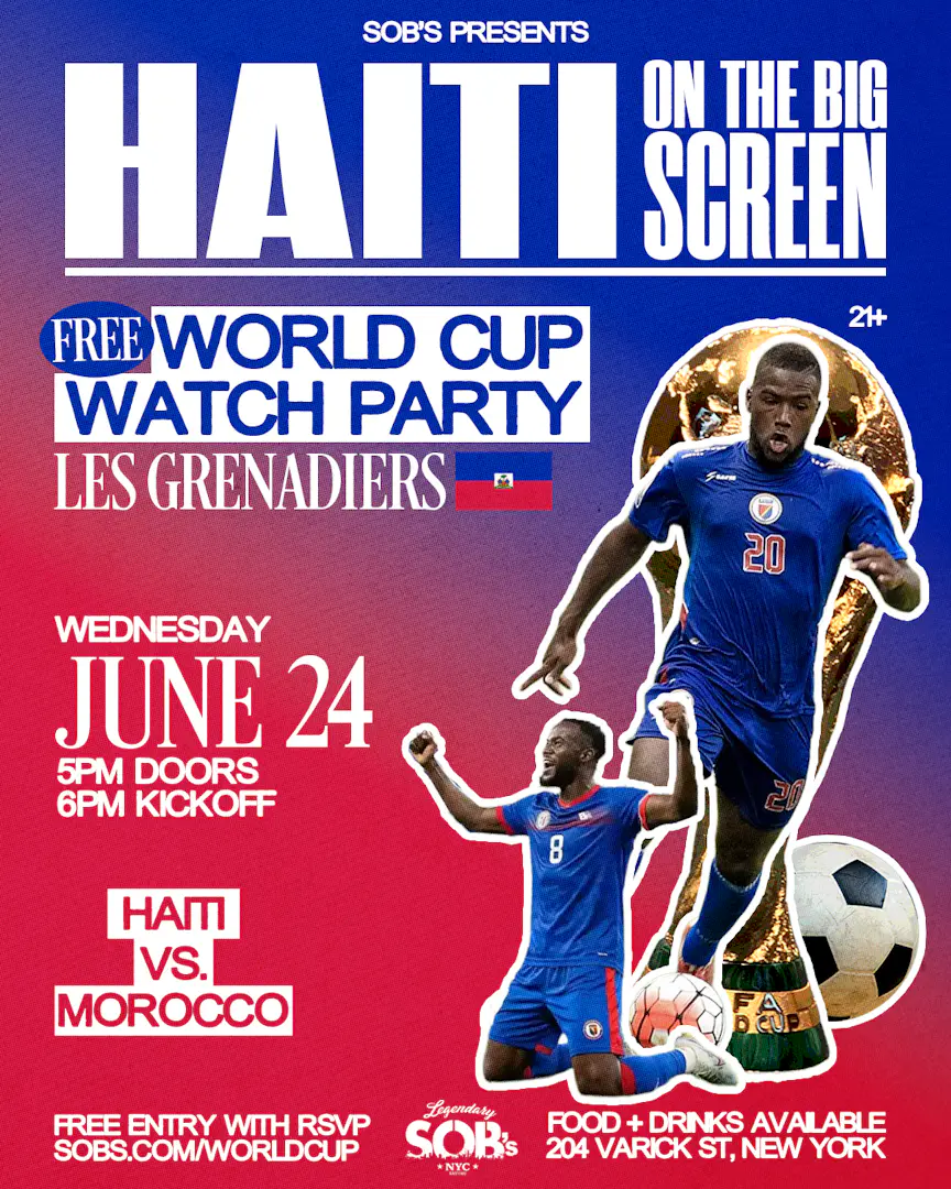 Haiti On The Big Screen: Haiti vs Morocco | World Cup Watch Party event image