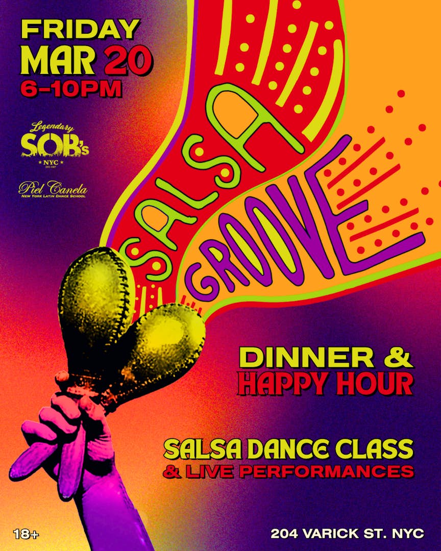 Salsa Groove: Dance Class & Happy Hour poster image