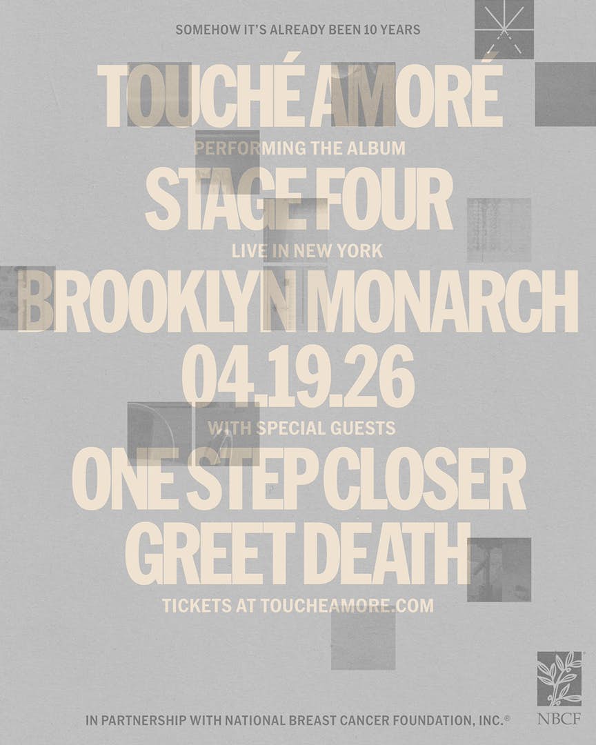Touché Amoré: Stage Four 10 Year Anniversary poster image