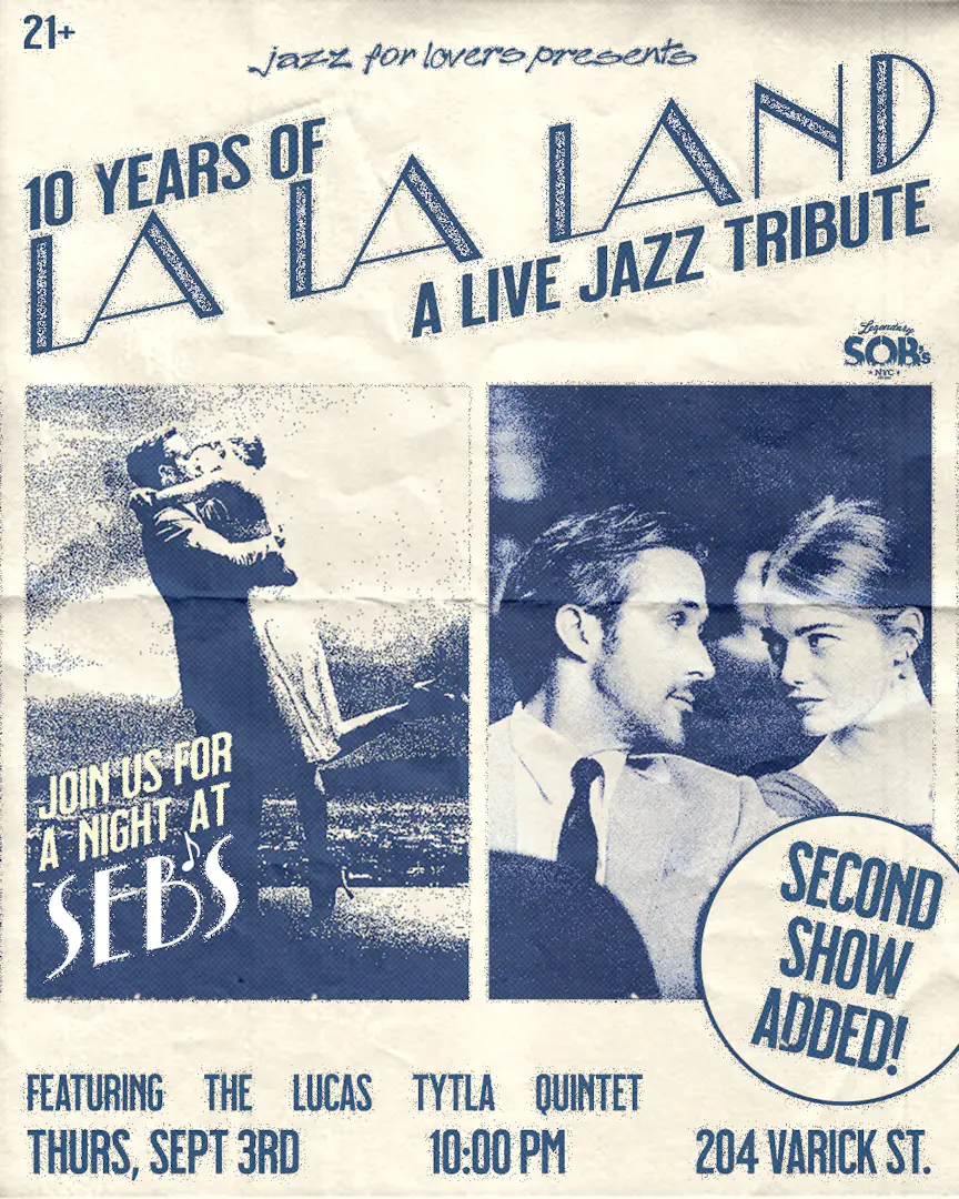 10 Years of La La Land: A Live Jazz Tribute (LATE SHOW) event image