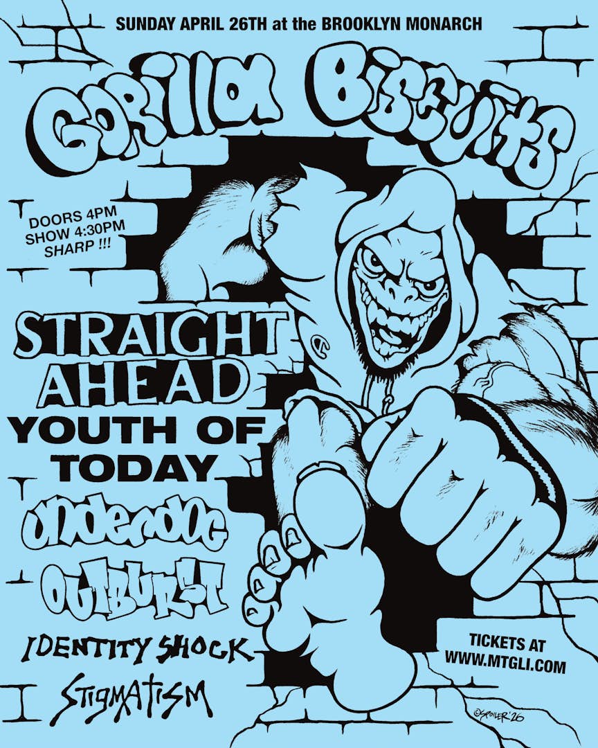 Gorilla Biscuits, Straight Ahead, Youth of Today, Underdog, Outburst, Identity Shock, Stigmatism poster image