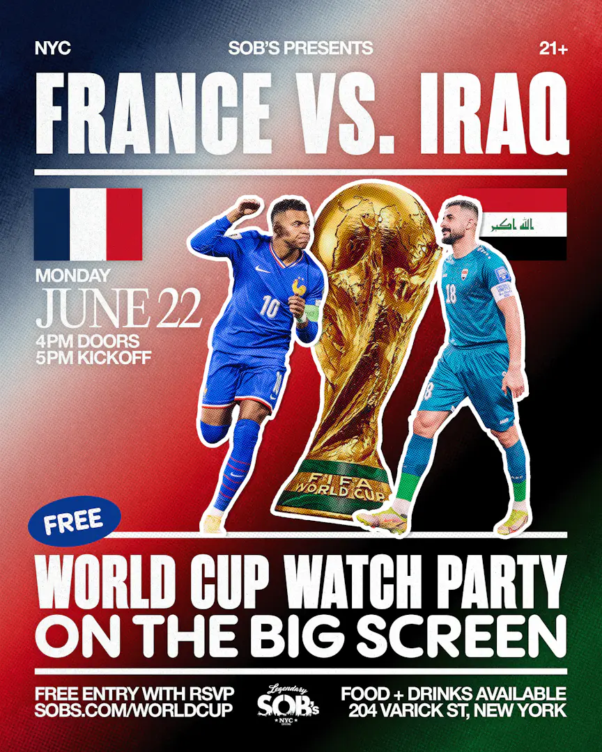 France vs Iraq: World Cup Watch Party poster image