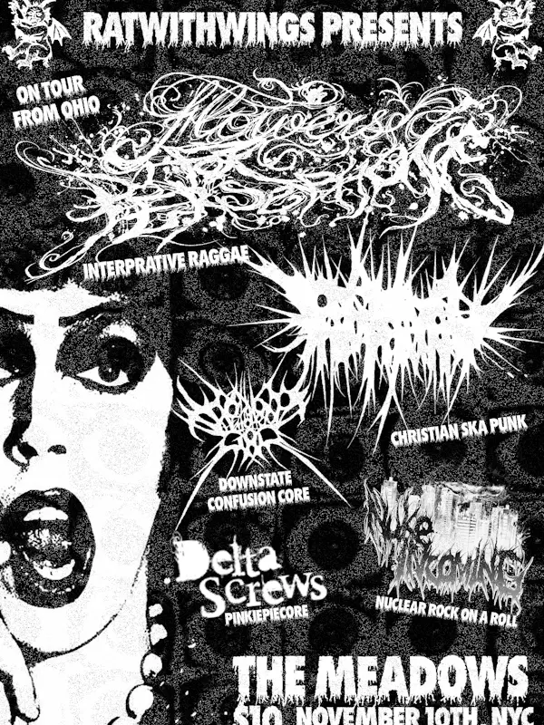 FlowersforPersephone, Told Not to Worry, Thorns in the Mouth of God, Delta Screws, Nuke Incoming