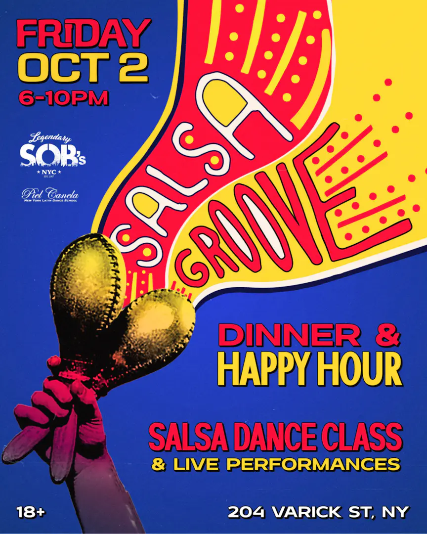 Salsa Groove: Dance Class & Happy Hour event image