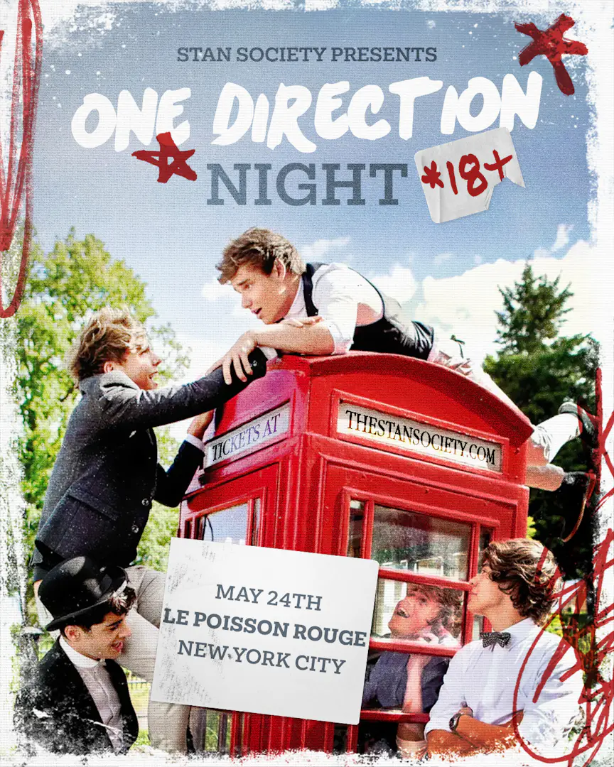 S​tan Society presents: One Direction Night event image