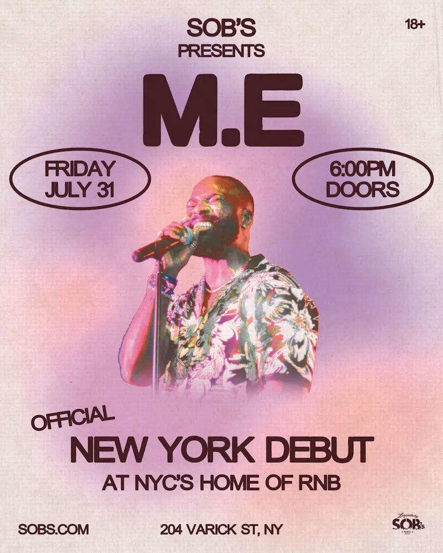 M.E | SOB's Top Pick for R&B Star of The Future event image