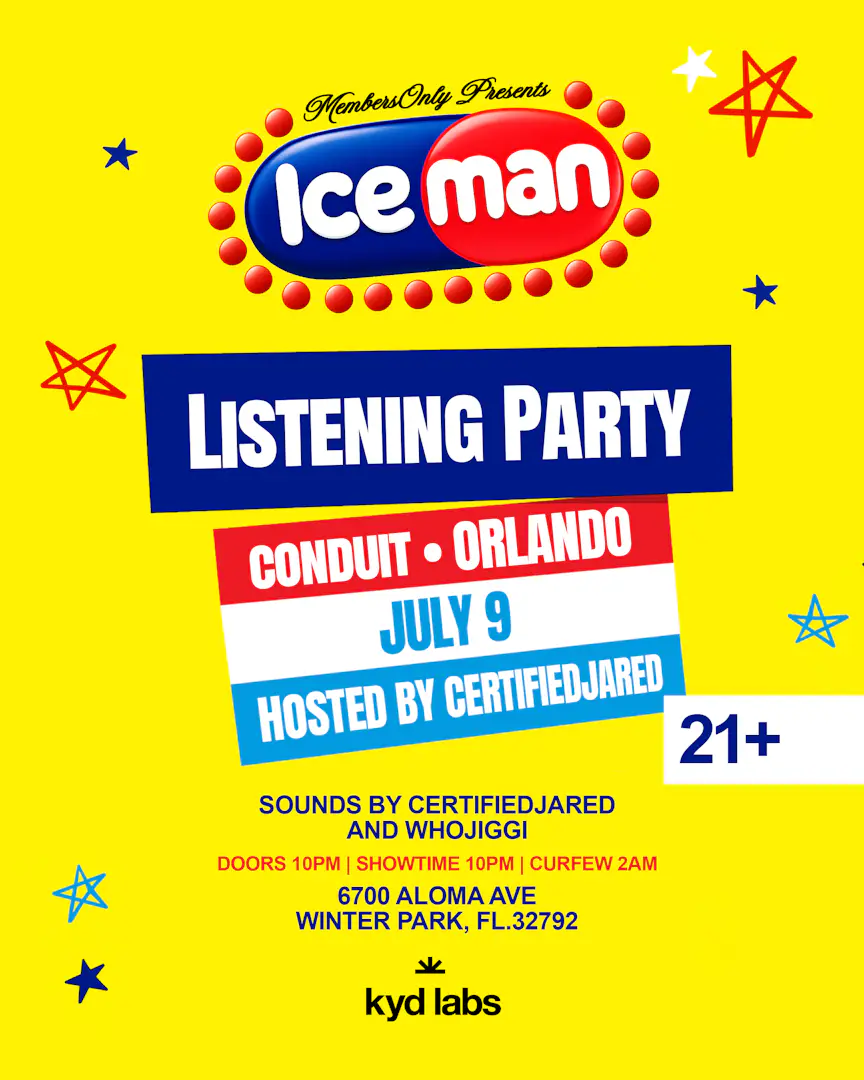 ICEMAN: LISTENING PARTY | ORLANDO event image