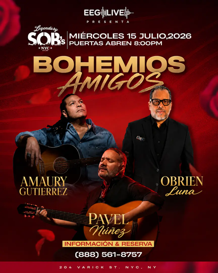 Bohemios Amigos: Amaury Gutierrez, Pavel Nunez, Obrien Luna poster image