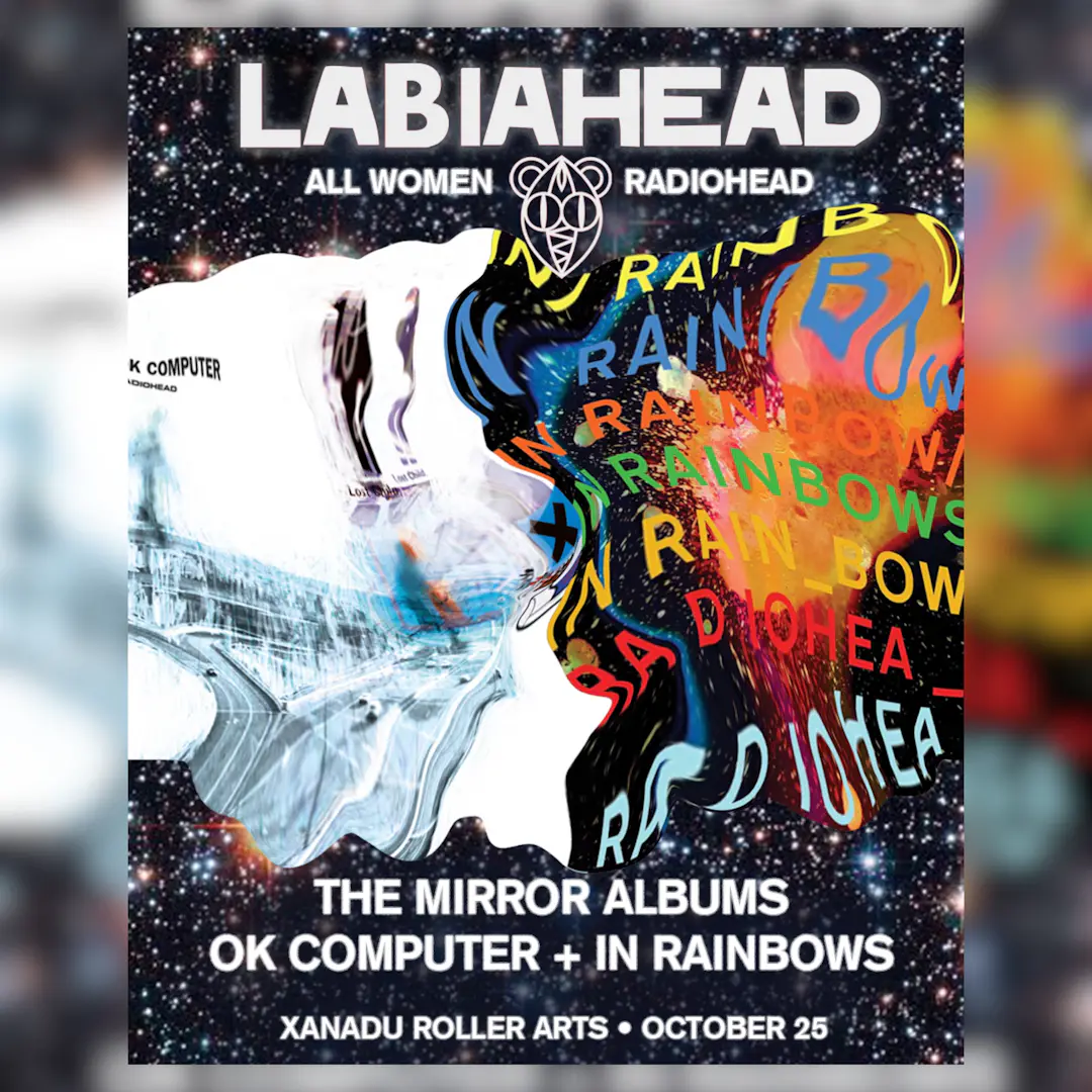 Labiahead Plays OK COMPUTER + IN RAINBOWS in Full poster image