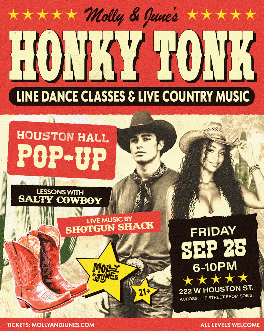 Molly & June's Honky Tonk: Line Dance Classes & Live Country Music event image